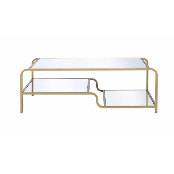 Astrid - Coffee Table - Gold & Mirror Supply