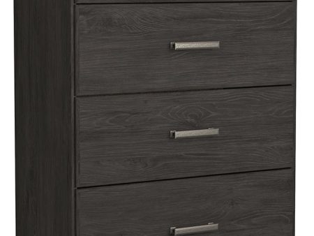 Belachime - Charcoal - Four Drawer Chest Online now