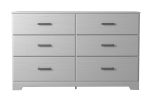 Stelsie - White - Six Drawer Dresser Discount