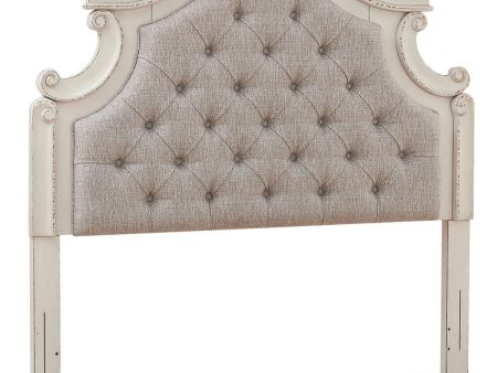 Realyn - Chipped White - Full UPH Panel Headboard Cheap