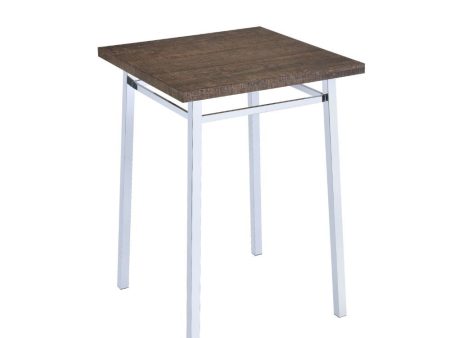 Nadie - Bar Table - Oak & Chrome Cheap