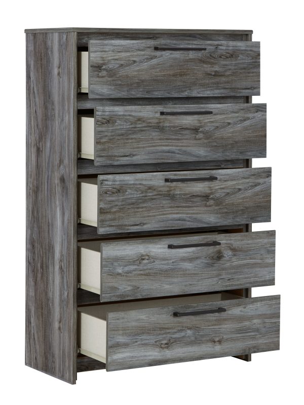 Baystorm - Gray - Five Drawer Chest on Sale