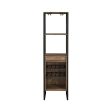 Narik - Wine Cabinet - Weathered Oak Discount