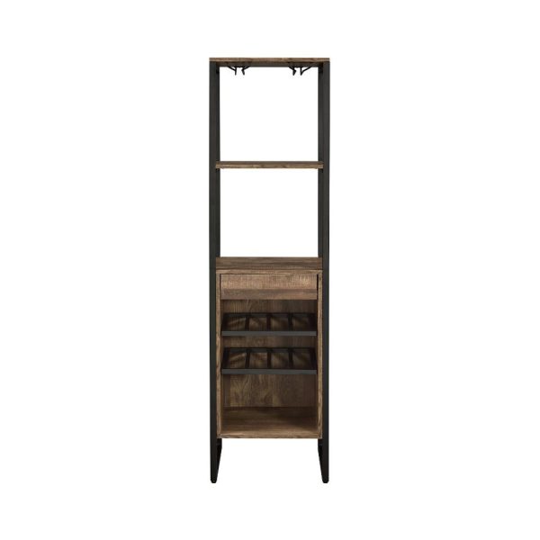 Narik - Wine Cabinet - Weathered Oak Discount