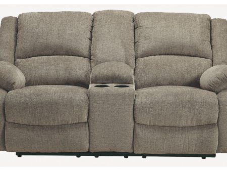 Draycoll - Pewter - DBL REC PWR Loveseat w Console Online Sale