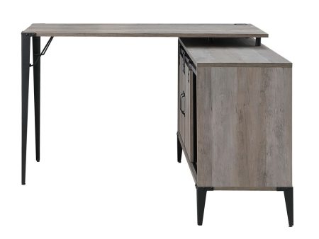 Zakwani - Writing Desk - Gray Oak & Black Finish - 31  Online