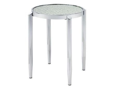 Abbe - End Table - Glass & Chrome Finish on Sale