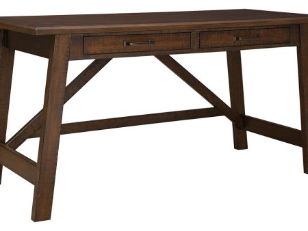 Baldridge - Rustic Brown - Home Office Large Leg Desk Supply