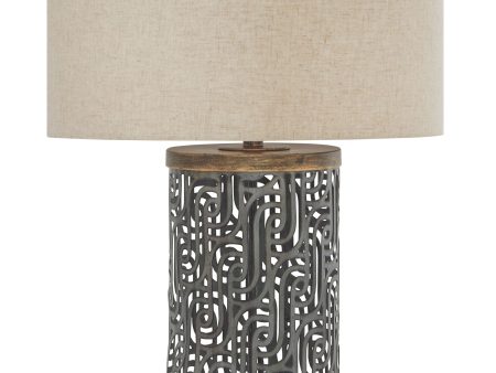 Dayo - Gray   Gold Finish - Metal Table Lamp Supply