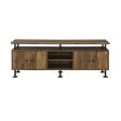 Ensata II - TV Stand - Rustic Oak & Black Finish Online Hot Sale