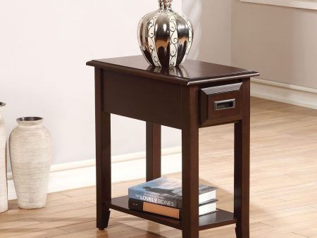 Flin - Accent Table - Dark Cherry on Sale