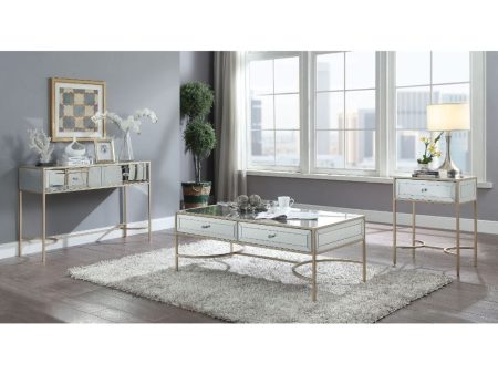 Wisteria - Coffee Table - Mirrored & Rose Gold Supply