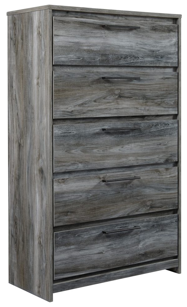 Baystorm - Gray - Five Drawer Chest on Sale