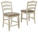 Realyn - Chipped White - Upholstered Barstool (Set of 2) Online Sale