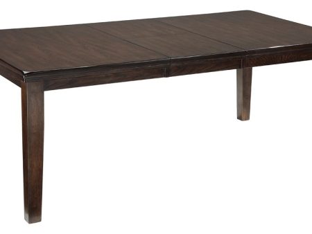 Haddigan - Dark Brown - Rectangular Dining Room Extension Table Online