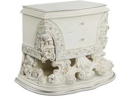 Adara - Nightstand - Antique White Finish Discount