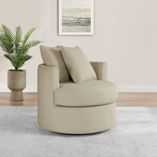 Debbie - Upholstered Swivel Accent Chair Discount