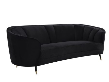 Achim - Sofa - Black Velvet Online