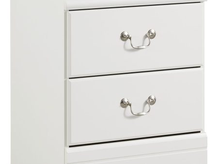 Anarasia - White - Two Drawer Night Stand Online Hot Sale