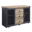 Edina - Server - Oak & Sandy Black Finish Supply