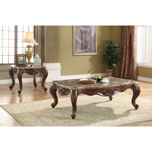 Jardena - Coffee Table - Marble & Cherry Oak Online Hot Sale