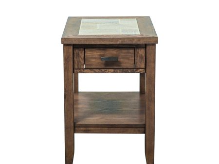 Mesa Valley - Chair Side Table - Dark Brown Fashion