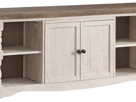 Havalance - Brown   Beige - Extra Large TV Stand - 2 Doors Discount