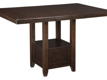 Haddigan - Dark Brown - Rectangular Dining Room Counter Extension Table Online Hot Sale