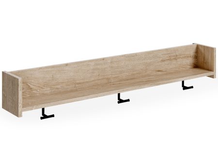 Oliah - Natural - Wall Mounted Coat Rack w Shelf Online