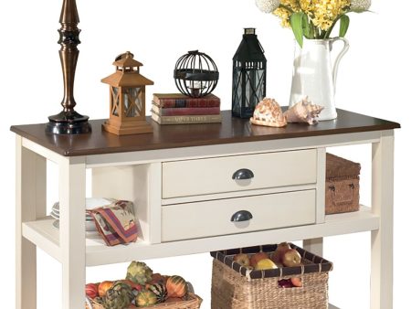 Whitesburg - Brown   Cottage White - Dining Room Server Sale