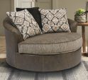 Abalone - Chocolate - Oversized Swivel Accent Chair Supply