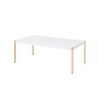 Otrac - Coffee Table - White & Gold Finish Fashion