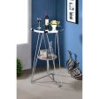 Jarvis - Bar Table - Mirror, Gray Oak & Chrome on Sale