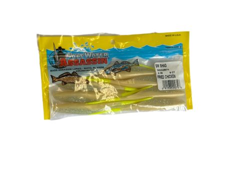 Saltwater Assassin Shad Fried Chicken 5in 8 Ct For Sale