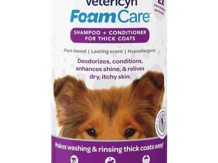 Vetericyn FoamCare Pet Shampoo for Thick Coats on Sale