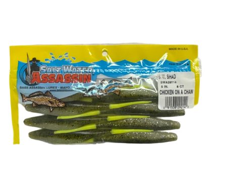 Saltwater Assassin Shad Chicken On A Chain 5in 8 Ct Fashion