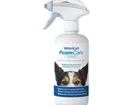 Vetericyn FoamCare Shampoo for Pets with Medium Moderate Density Hair For Sale