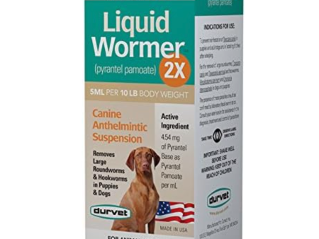 DURVET Wormer-Double Strength Liquid Dog 2oz Sale